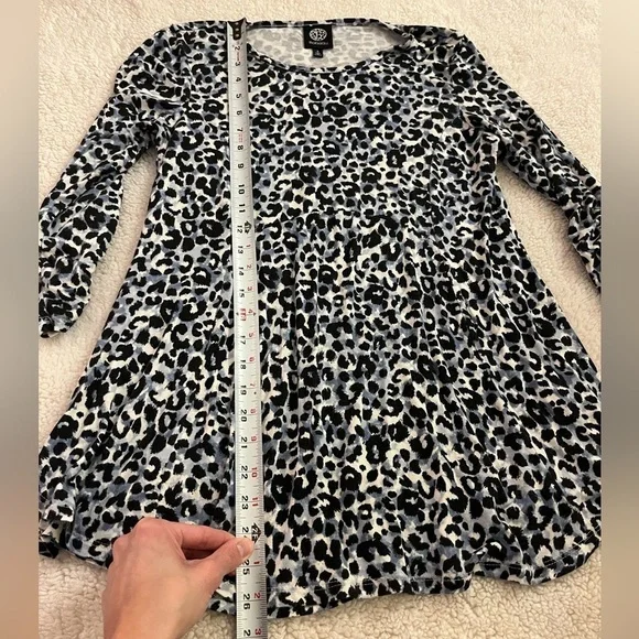 Bobeau animal print tunic shirt size S - Picture 4 of 8